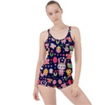 Bunny - Easter Pattern Boyleg Tankini Set 