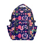 Bunny - Easter Pattern Carry-on Double Buckle Travel Backpack