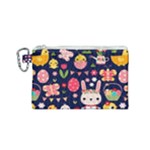 Bunny - Easter Pattern Canvas Cosmetic Bag (Small)