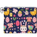 Bunny - Easter Pattern Canvas Cosmetic Bag (XXXL)