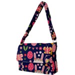 Bunny - Easter Pattern Full Print Messenger Bag (S)