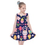 Bunny - Easter Pattern Kids  Summer Dress