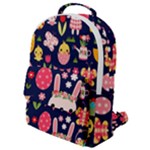 Bunny - Easter Pattern Flap Pocket Backpack (Small)