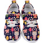 Bunny - Easter Pattern Kids  Velcro Strap Shoes