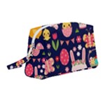 Bunny - Easter Pattern Wristlet Pouch Bag (Medium)