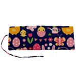 Bunny - Easter Pattern Roll Up Canvas Pencil Holder (S)