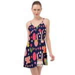 Bunny - Easter Pattern Summer Time Chiffon Dress