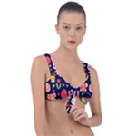 Bunny - Easter Pattern Front Tie Bikini Top