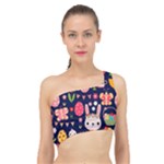 Bunny - Easter Pattern Spliced Up Bikini Top 