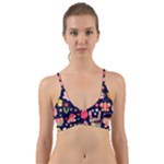 Bunny - Easter Pattern Wrap Around Bikini Top