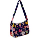 Bunny - Easter Pattern Zip Up Shoulder Bag