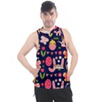 Bunny - Easter Pattern Men s Sleeveless Hoodie