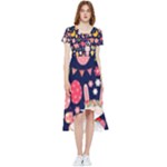 Bunny - Easter Pattern High Low Boho Dress