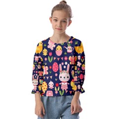 Kids  Cuff Sleeve Top 