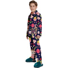 Kids  Long Sleeve Velvet Pajamas Set 