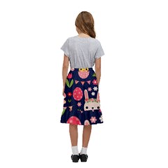 Kids  Ruffle Flared Wrap Midi Skirt 