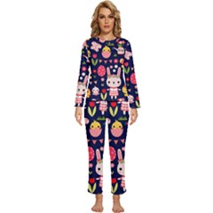 Womens  Long Sleeve Lightweight Pajamas Set 