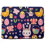 Bunny - Easter Pattern 17  Vertical Laptop Sleeve Case With Pocket