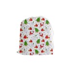 Christmas Pattern, Pattern, Christmas Drawstring Pouch (Medium)