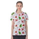 Christmas Pattern, Pattern, Christmas Women s Cotton T-Shirt