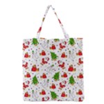 Christmas Pattern, Pattern, Christmas Grocery Tote Bag