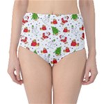 Christmas Pattern, Pattern, Christmas Classic High-Waist Bikini Bottoms