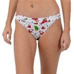 Christmas Pattern, Pattern, Christmas Band Bikini Bottoms