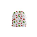 Christmas Pattern, Pattern, Christmas Drawstring Pouch (XS)