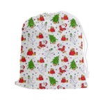 Christmas Pattern, Pattern, Christmas Drawstring Pouch (2XL)