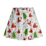 Christmas Pattern, Pattern, Christmas Mini Flare Skirt