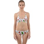 Christmas Pattern, Pattern, Christmas Wrap Around Bikini Set