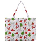 Christmas Pattern, Pattern, Christmas Zipper Medium Tote Bag