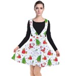 Christmas Pattern, Pattern, Christmas Plunge Pinafore Dress