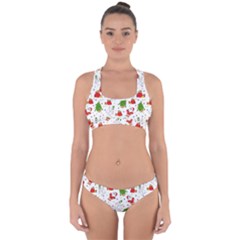 Christmas Pattern, Pattern, Christmas Cross Back Hipster Bikini Set from ArtsNow.com