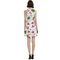 Cocktail Party Halter Sleeveless Dress With Pockets 