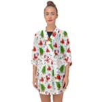 Christmas Pattern, Pattern, Christmas Half Sleeve Chiffon Kimono