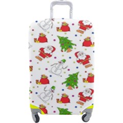 Christmas Pattern, Pattern, Christmas Luggage Cover (Large) from ArtsNow.com