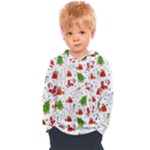 Christmas Pattern, Pattern, Christmas Kids  Overhead Hoodie