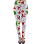 Christmas Pattern, Pattern, Christmas Lightweight Velour Leggings