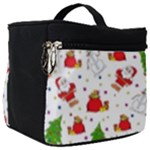 Christmas Pattern, Pattern, Christmas Make Up Travel Bag (Big)