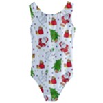 Christmas Pattern, Pattern, Christmas Kids  Cut-Out Back One Piece Swimsuit