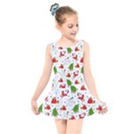 Christmas Pattern, Pattern, Christmas Kids  Skater Dress Swimsuit