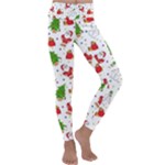 Christmas Pattern, Pattern, Christmas Kids  Lightweight Velour Classic Yoga Leggings