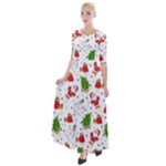 Christmas Pattern, Pattern, Christmas Half Sleeves Maxi Dress