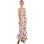 Christmas Pattern, Pattern, Christmas Cami Maxi Ruffle Chiffon Dress