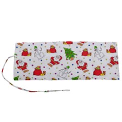 Christmas Pattern, Pattern, Christmas Roll Up Canvas Pencil Holder (S) from ArtsNow.com