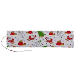 Christmas Pattern, Pattern, Christmas Roll Up Canvas Pencil Holder (L) from ArtsNow.com