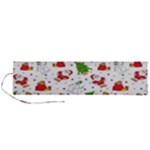 Christmas Pattern, Pattern, Christmas Roll Up Canvas Pencil Holder (L)