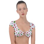 Christmas Pattern, Pattern, Christmas Cap Sleeve Ring Bikini Top