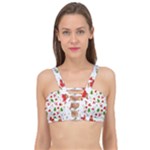 Christmas Pattern, Pattern, Christmas Cage Up Bikini Top